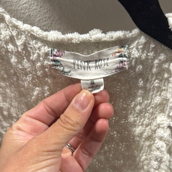 Cozy Textured Cardigan - Cream - Picture 2 of 4